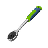 Набор инструментов, 76 предм., 1/2", 1/4", пластиковый кейс, Сибртех