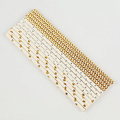  Набор бумажной посуды "Мрамор", на 6 персон, 6 стаканов, 6 тарелок, трубочки   10797813 