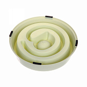 Миска пластиковая для медленного кормления Колор-Собака 21х18,5х4,5см цвет нежно-голубой 321-0415 Миска пластиковая для медленного кормления Колор-Собака 21х18,5х4,5см цвет нежно-голубой 321-0415