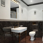 Декор 40х25 Classic GT Беж корич/GlobalTile Декор 40х25 Classic GT Беж корич/GlobalTile