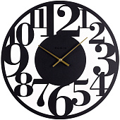  Часы настенные Симфония Рубин, d-50 см, металл, открытая стрелка, черный , 5026-001 (5) 