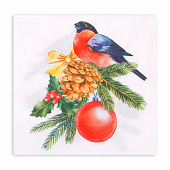  Салфетки Лилия 2-х сл 33х33 НГ Снегирь 20шт Арт.3101 