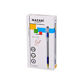 Ручка шариковая MAZARI GOLD синяя 0,5мм, на масляной основе, стержень 140мм M-5739-70