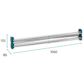  Доборный элемент для подстолья Lossew Q4 Ant 90 1x2, 60x60см 