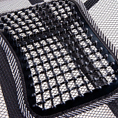  Поддержка под спину анатомическая массажная SKYWAY Support-04 полиэстер/пластик черный 