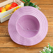  Шляпка детская "Шарики", р-р 50-52 см, цвет фиолетовый 