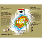 Эмаль аэрозольная алкидная глянцевая желтая RAL 1021 JOBI 520мл Эмаль аэрозольная алкидная глянцевая желтая RAL 1021 JOBI 520мл