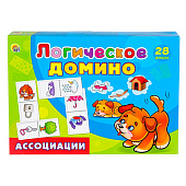 Игра настольная Домино логическое Ассоциации, ИД-5425 Игра настольная Домино логическое Ассоциации, ИД-5425