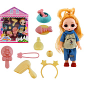 Кукла с аксессуарами, 2 вида, 17,3х5х23 см, 2910852 Кукла с аксессуарами, 2 вида, 17,3х5х23 см, 2910852