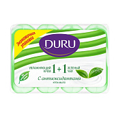  Мыло туалетное Duru 1+1 крем Зеленый чай 4х80г экопак 