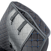  Накидки на сиденье Car Performance передние 2 шт алькантара черн/синие 5шт/уп CUS-1012 BK/BL 