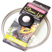 Крышка стеклянная 16см с металлическим ободком 810 Крышка стеклянная 16см с металлическим ободком 810