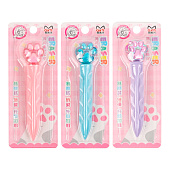  Ластик Darvish Лапка 9х1,5 см, + украшение в форме лапки, ассорти, в блистере, SR-14704 