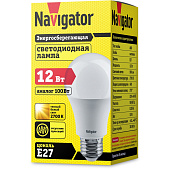  Лампа LED 12Вт Е27, груша, 2700К теплый Navigator 