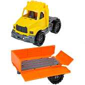 Машина БИЗОН Тягач бортовой с прицепом строительный Машина БИЗОН Тягач бортовой с прицепом строительный