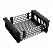 Коландер (корзина) раздвижной для моек пластик/нерж.сталь черный KSBL-01 РМС Коландер (корзина) раздвижной для моек пластик/нерж.сталь черный KSBL-01 РМС