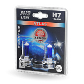 Автолампа галогенная AVS ATLAS  /5000К/ H7.12V.55W.блистер-2шт.