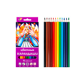  Карандаши цветные 12 шт. Аниме, шестигранные, 33с 2217-08 