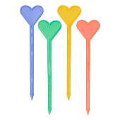 Набор шпажек для канапе "Сердечки" 20 шт. (L= 87 мм) Набор шпажек для канапе "Сердечки" 20 шт. (L= 87 мм)