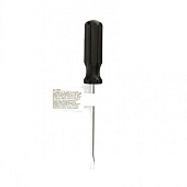 Отвертка SL3х75мм, углеродистая сталь, черная пластиковая рукоятка, Sparta Отвертка SL3х75мм, углеродистая сталь, черная пластиковая рукоятка, Sparta
