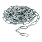 Цепь оцинк. DIN 763 длинное звено 4мм, на отрез Цепь оцинк. DIN 763 длинное звено 4мм, на отрез