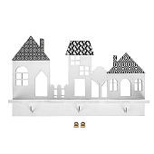 Ключница настенная с полкой Домики, 3956900 Ключница настенная с полкой Домики, 3956900