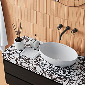 Раковина накладная Ringo slim 532x333х152 WB.CT/Ringo/53-N.Slim/WHT.G/S1 Sanita Lux