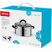 Кастрюля 726413 со стеклянной крышкой, 18 см/2,1 л, NADOBA, серия OLINA Кастрюля 726413 со стеклянной крышкой, 18 см/2,1 л, NADOBA, серия OLINA