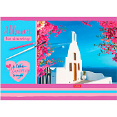  Альбом для рисования А4 24л скрепка Summer серия, 24А4В 