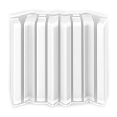  Накладки для плинтуса 80мм прямоугольного "Идеал Дюра" Белый (набор из 8 эл.) 