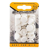  Заглушки для рамного дюбеля белые (35 шт) "Element 