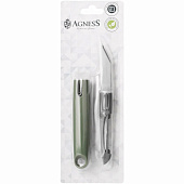 Овощечистка Agness зеленый 671-503 Овощечистка Agness зеленый 671-503