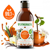  Гель для душа SYNERGETIC 380 биоразлагаемый натуральный Карамельное яблоко и ваниль 