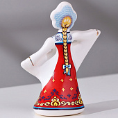  Сувенир кукла с платком , 12 см, керамика, 4748723 
