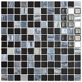 Мозаика 31,7х31,7 Astra Black Черный /Vidrepur