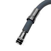 Излив для кухни гибкий силиконовый 2х режимный серый EH401GL Esko