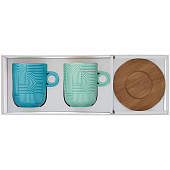 Набор из 2-х кружек "Радуга" 0.35л (мятн.+мор.волна) на подставке EL-R1780/TLO1 Набор из 2-х кружек "Радуга" 0.35л (мятн.+мор.волна) на подставке EL-R1780/TLO1