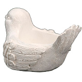  Подсвечник на 1 свечу «Птичка», гипс, перламутр, 8х5.5х4.5 см 