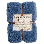 Плед 220х240 Buenas Noches искусственный мех, синий, 12989 Плед 220х240 Buenas Noches искусственный мех, синий, 12989