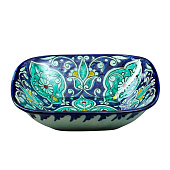 Салатница Риштанская Керамика "Цветы", 19 см, синий 1924257 Салатница Риштанская Керамика "Цветы", 19 см, синий 1924257