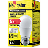  Лампа LED 5Вт Е27 шар 4000К/Navigator NLL-P-G45 