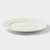 Тарелка обеденная Доляна White Label, фарфор, белый 1277452 Тарелка обеденная Доляна White Label, фарфор, белый 1277452