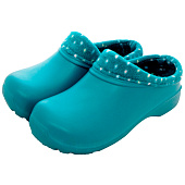 Галоши женские утепленные Коро с отворотом, изумруд/капли, зеленый, ГЛ-313, размер 40 Галоши женские утепленные Коро с отворотом, изумруд/капли, зеленый, ГЛ-313, размер 40