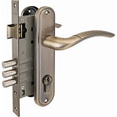 Замок врезной с ручкой 132/3 AB бронза 4 кл. АЛЛЮР Замок врезной с ручкой 132/3 AB бронза 4 кл. АЛЛЮР