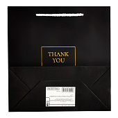 Пакет подарочный крафт "Thank You", фольгированный, 22,5 х 23 х 10 см, 10327482 Пакет подарочный крафт "Thank You", фольгированный, 22,5 х 23 х 10 см, 10327482