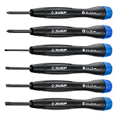 Набор отверток, двухкомп. рукоятка, 6 предм., ЗУБР "ЭКСПЕРТ" 25658-H6 Набор отверток, двухкомп. рукоятка, 6 предм., ЗУБР "ЭКСПЕРТ" 25658-H6