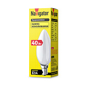 Лампа Navigator Свеча МТ 40 Вт E14 /94308 Лампа Navigator Свеча МТ 40 Вт E14 /94308
