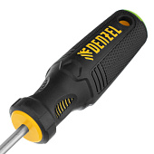 Отвертка PZ1x75мм, CrV, трехкомпонентная рукоятка, Denzel Отвертка PZ1x75мм, CrV, трехкомпонентная рукоятка, Denzel