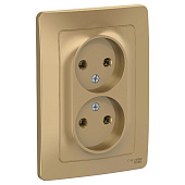 Розетка 2-м СП BLANCA б/з титан SchE BLNRS000024 Розетка 2-м СП BLANCA б/з титан SchE BLNRS000024