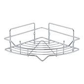 Полка настенная 1-ярусная угловая хром сталь Grid GRICC1CM44 Milardo Полка настенная 1-ярусная угловая хром сталь Grid GRICC1CM44 Milardo
